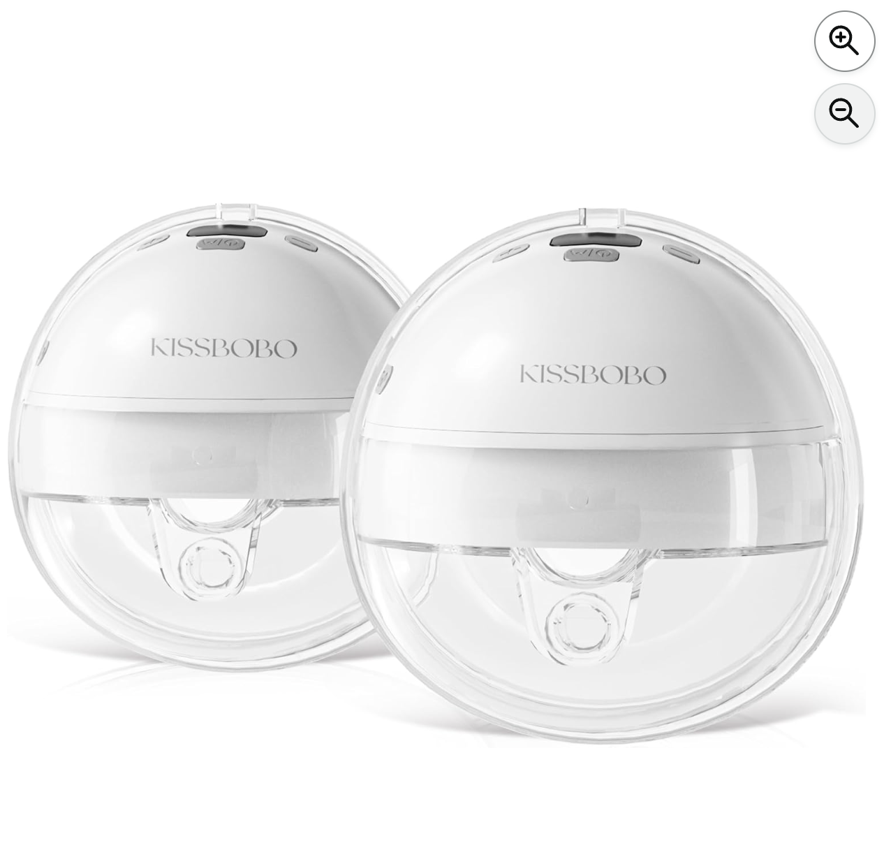 KISSBOBO K6 tire-lait électrique mains libres lot de 2 gris