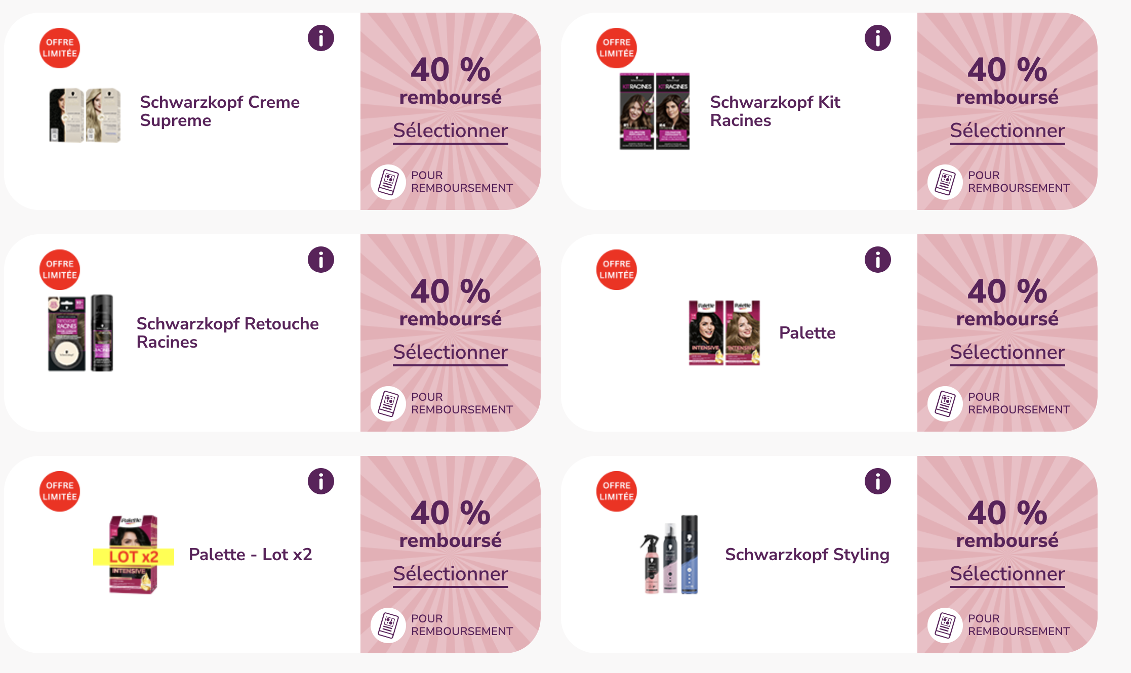 Offres de remboursement Schwarzkopf 40% sur La Belle Adresse