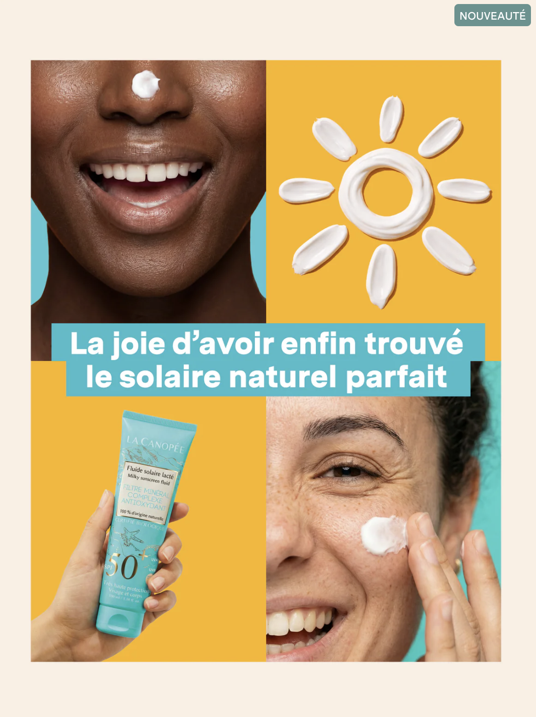 La Canopee Fluide solaire lacte SPF 50+ test gratuit