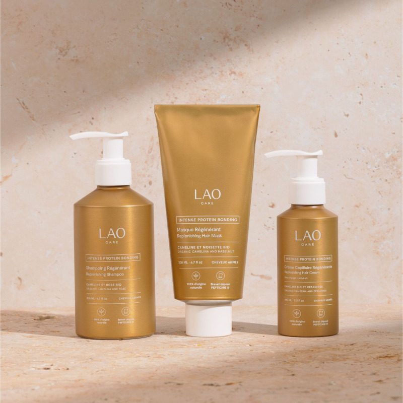 Les trois soins de la cure LAO Care Intense Protein Bonding