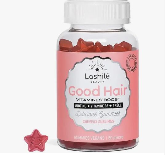 Lashilé Beauty Good Hair Vitamines Boost gummies vegan pour cheveux sublimes