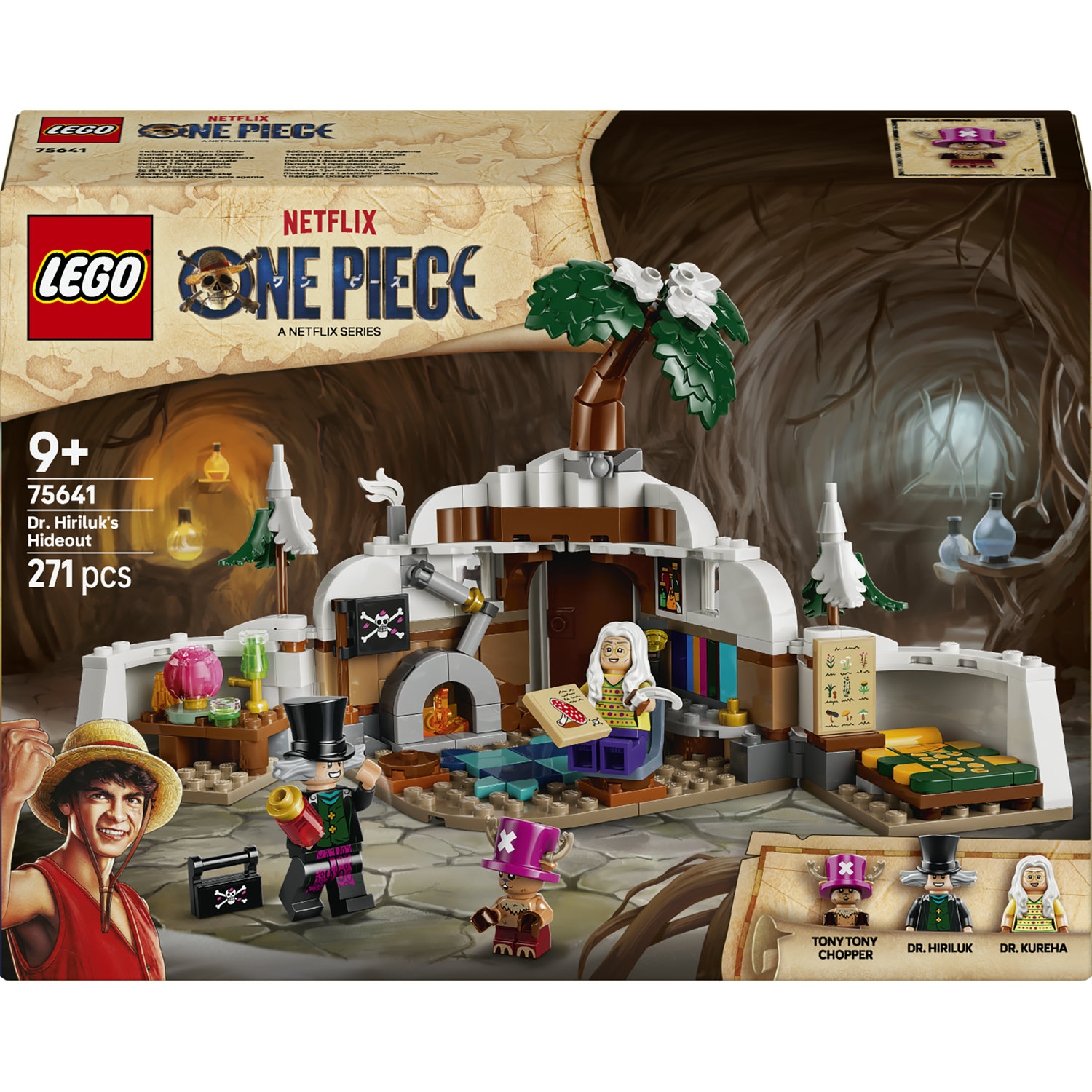 Boîte LEGO One Piece du repaire du docteur Hiluluk 75641