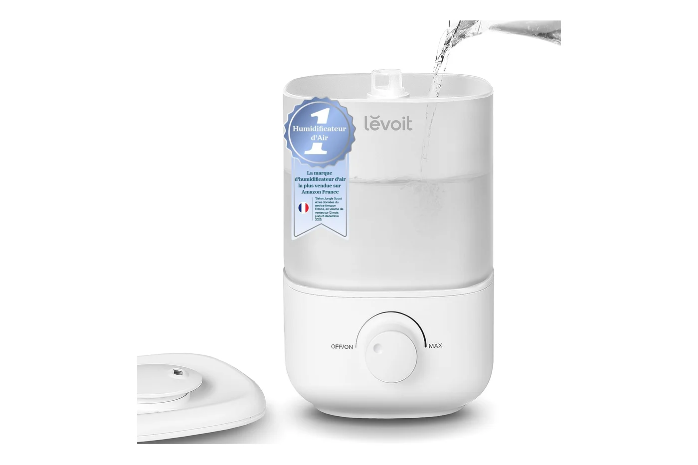 Humidificateur d’air blanc LEVOIT Classic 160 avec réservoir de 2,5 litres