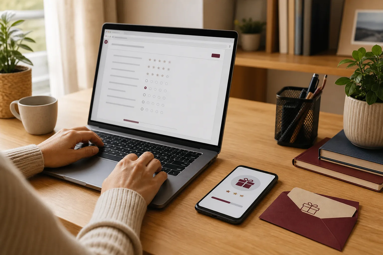 Personne répondant à une enquête rémunérée en ligne avec des récompenses sur LifePoints