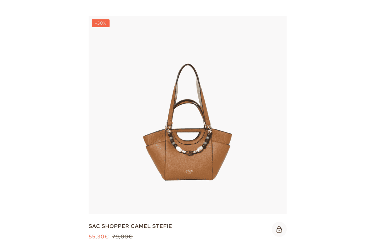Lollipops Paris Sac Shopper Camel STEFIE ventes privées -30% 55,30 euros