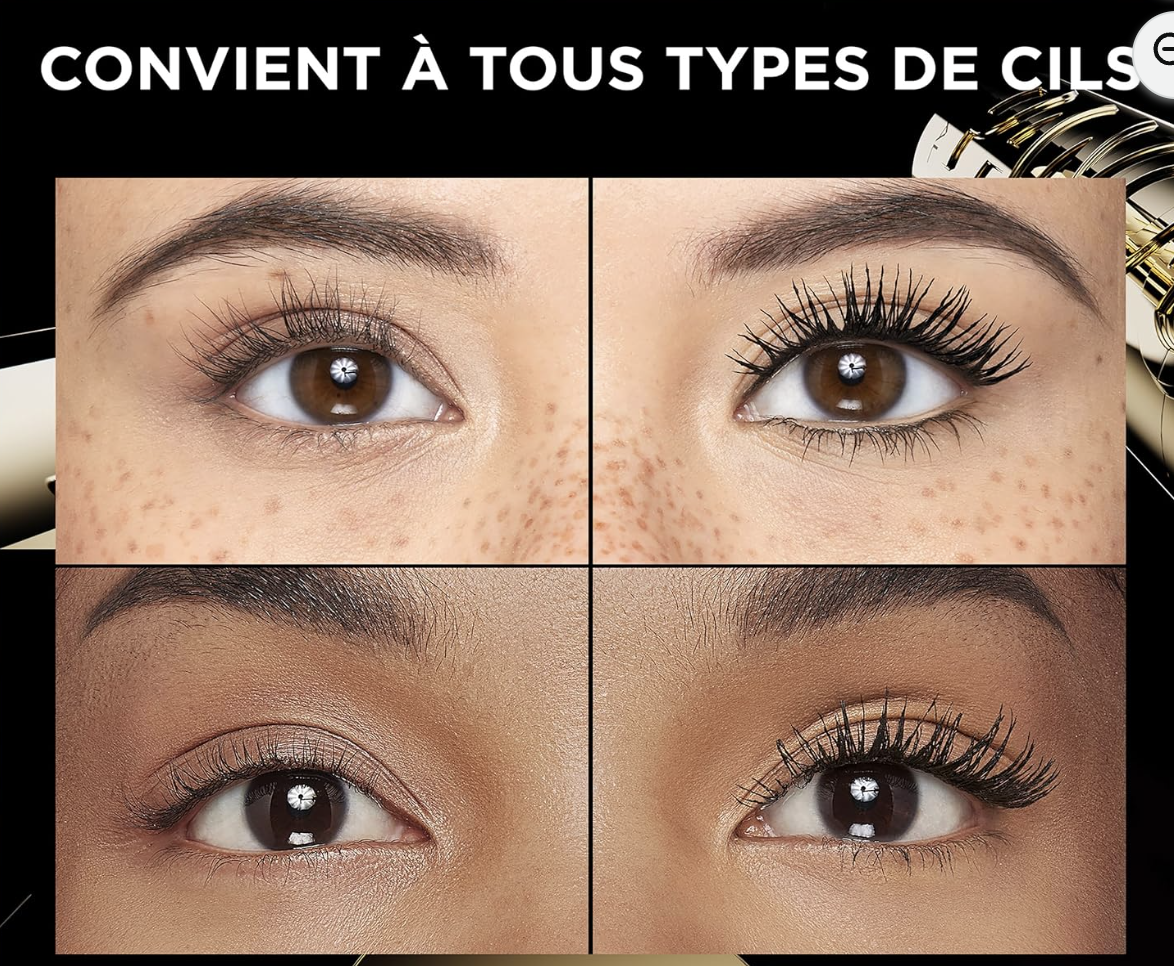 L'Oreal Panorama Volume avant apres tous types de cils