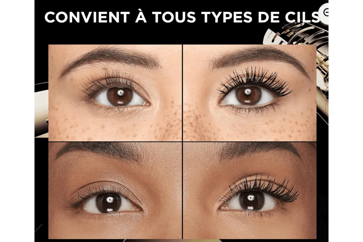 L'Oreal Panorama Volume avant apres tous types de cils