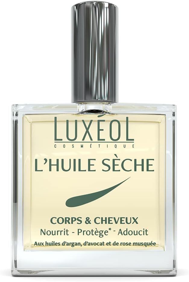 Flacon d’huile sèche corps et cheveux Luxéol