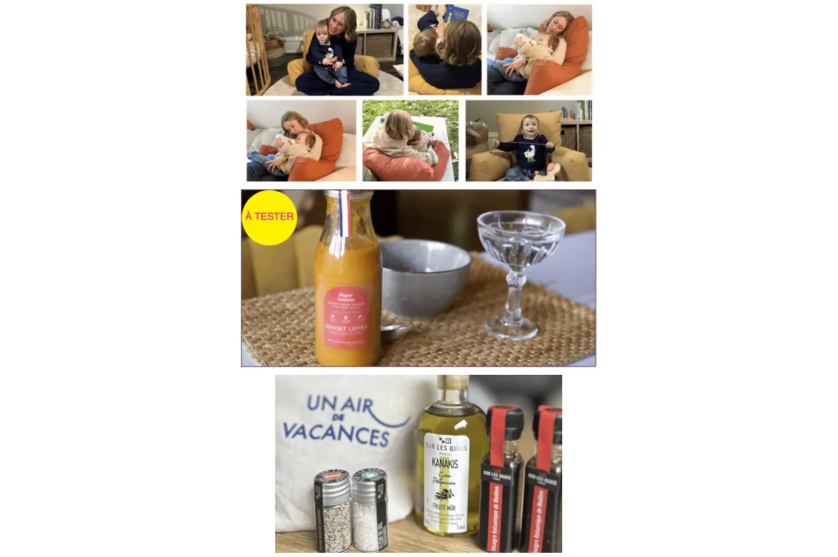 Des tests MamAdvisor pour les familles : coussin évolutif Neocome, produits Pipouette et kit de condiments Un Air Relevé