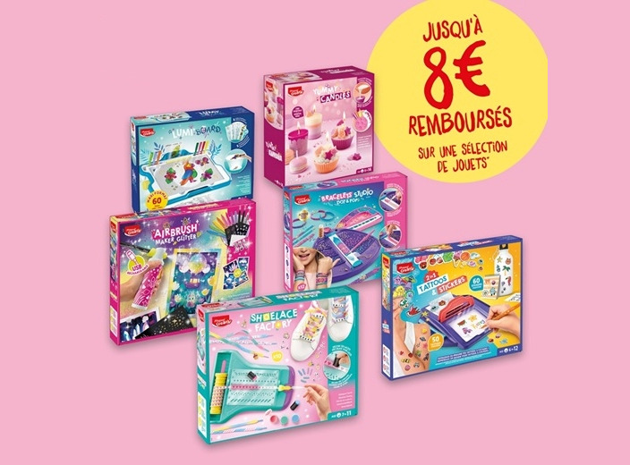 Sélection de coffrets créatifs Maped Creativ avec jusqu'à 8 euros remboursés pour Noël 2026
