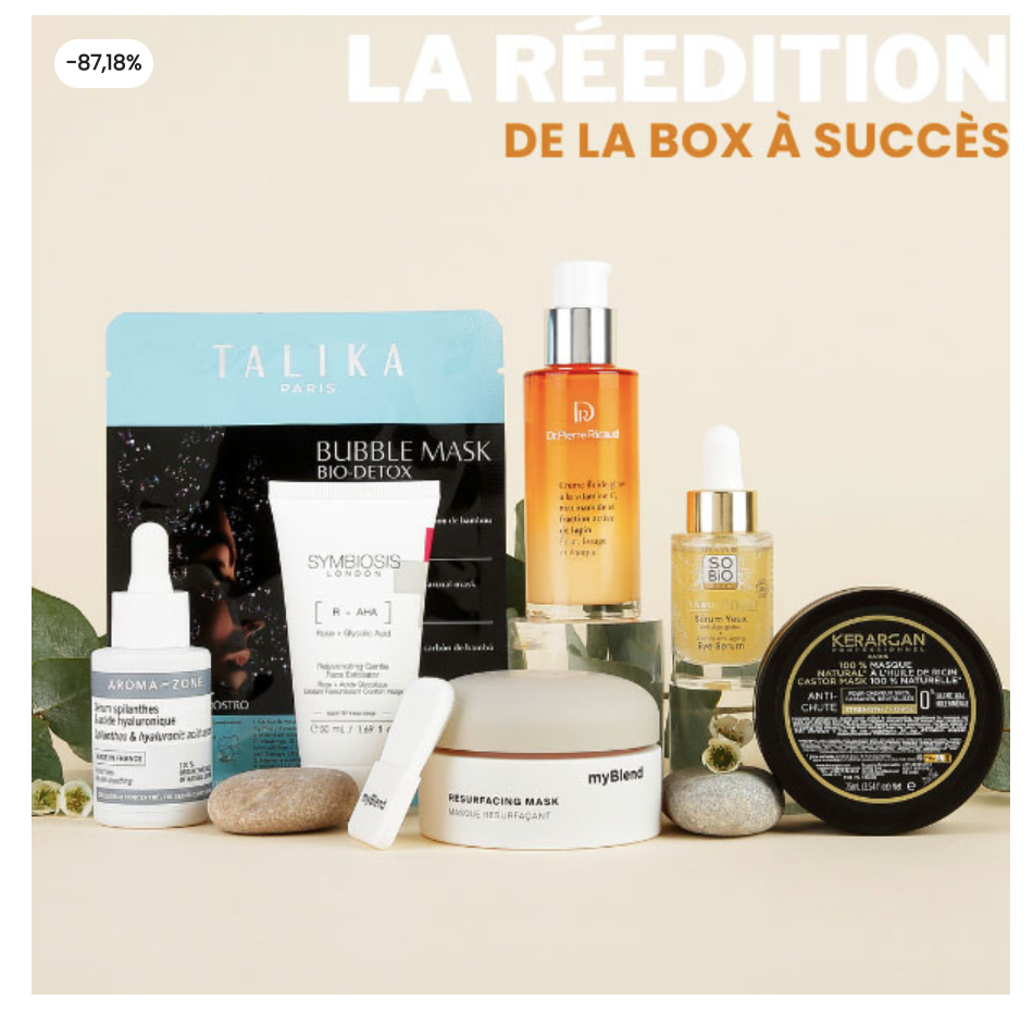 Marie Claire Box Jeunesse 7 soins anti-âge édition limitée