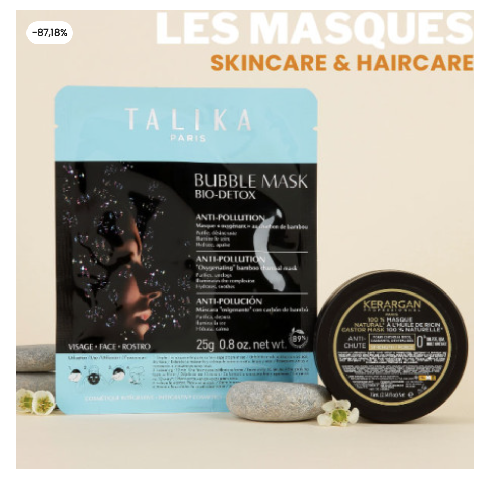 Symbiosis Exfoliant et Talika Bubble Mask