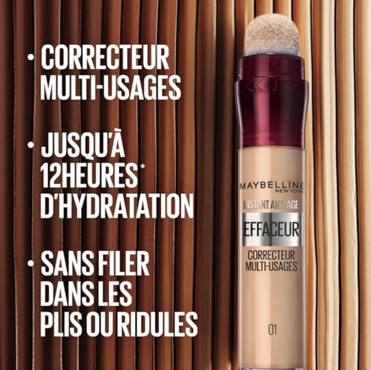 Maybelline Instant Effaceur correcteur multi-usages 12h hydratation sans filer