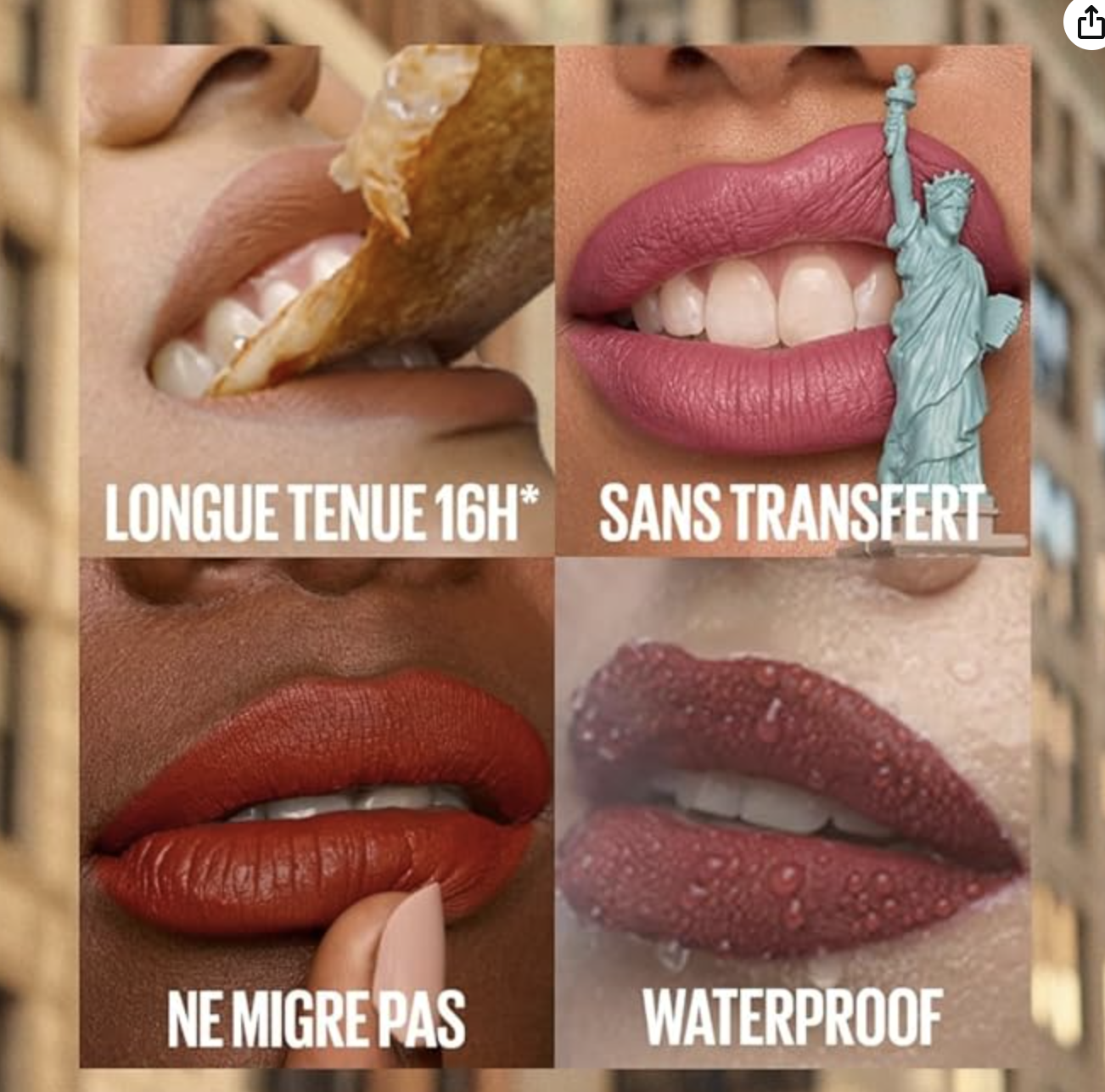 Maybelline Superstay Matte Ink longue tenue sans transfert waterproof