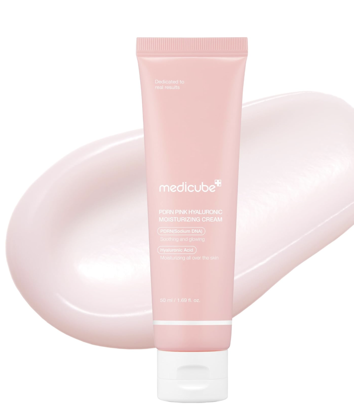 Medicube PDRN Pink Hyaluronic Moisturizing Cream tube rose 50 ml
