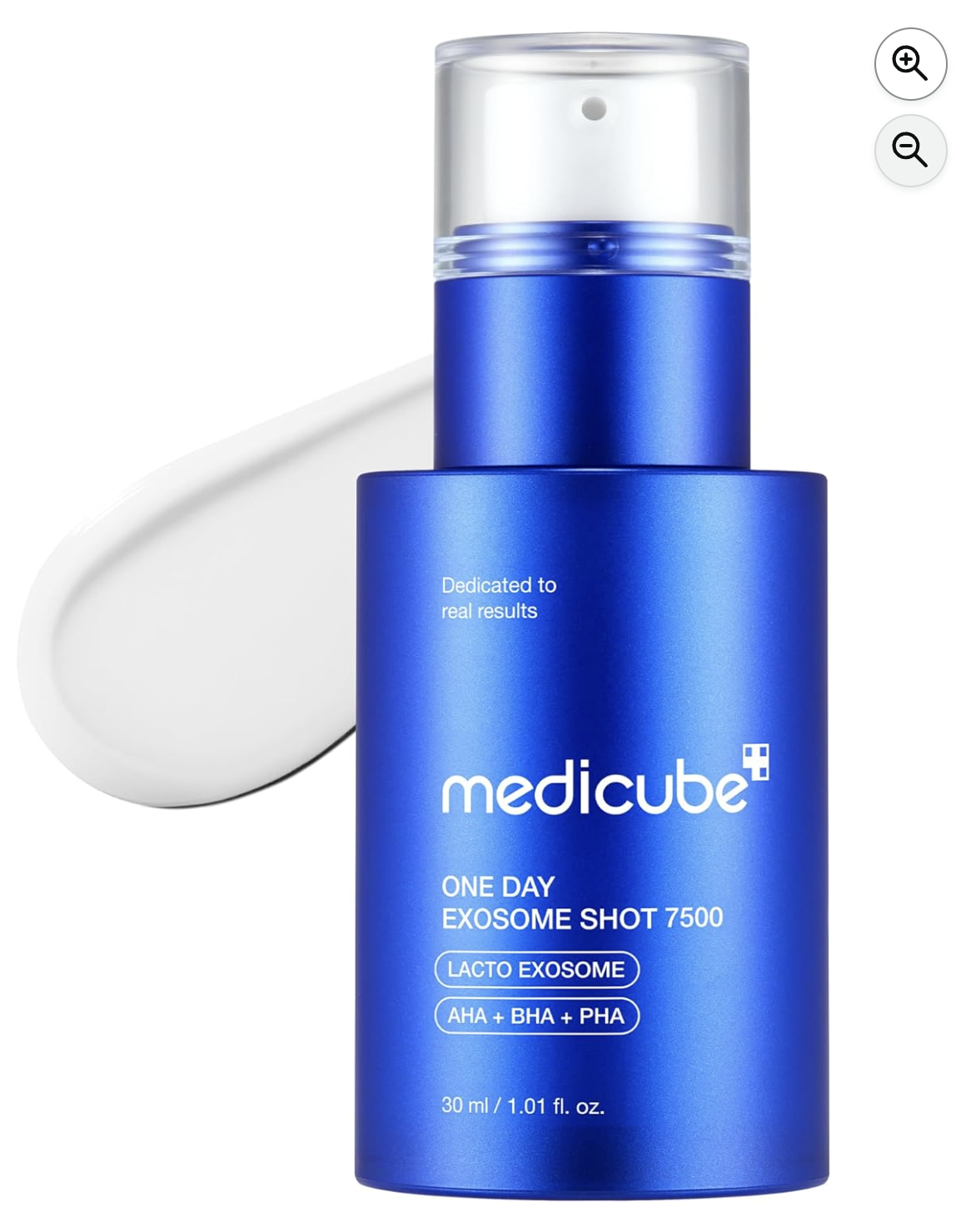 Medicube One Day Exosome Shot 7500 sérum bleu avec AHA BHA PHA