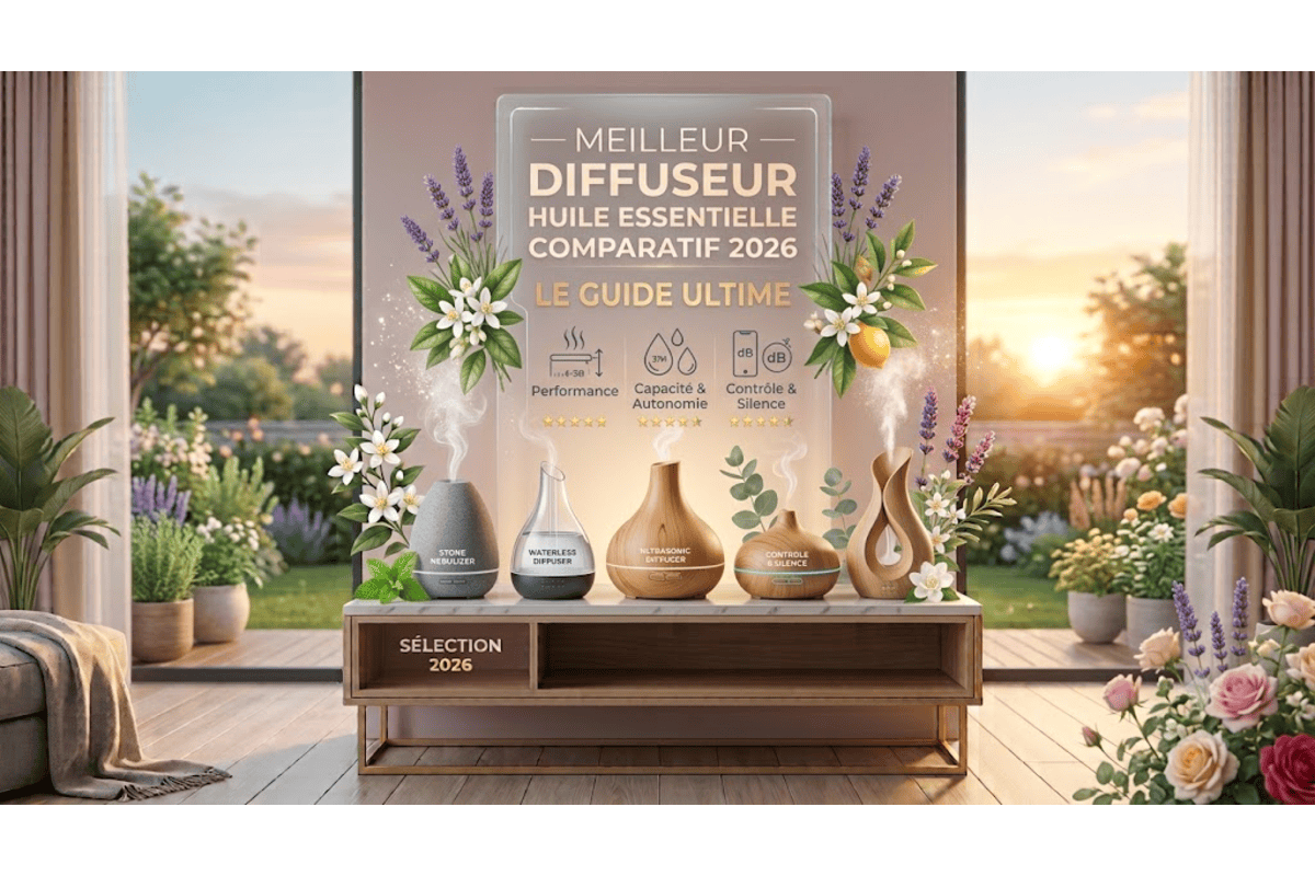 Comparatif meilleurs diffuseurs huiles essentielles 2026