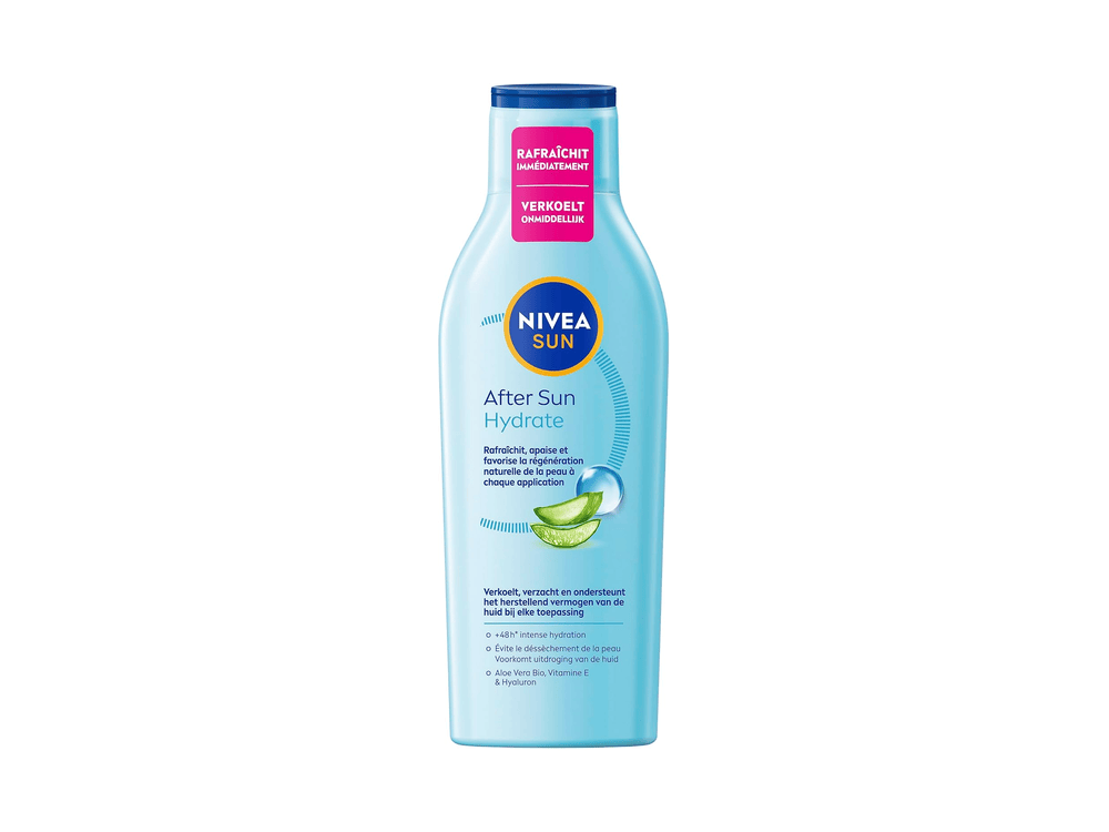 Nivea SUN Lait Après-Soleil Hydratant 48 h Aloe Vera Bio Acide Hyaluronique après-soleil institution Amazon 2026