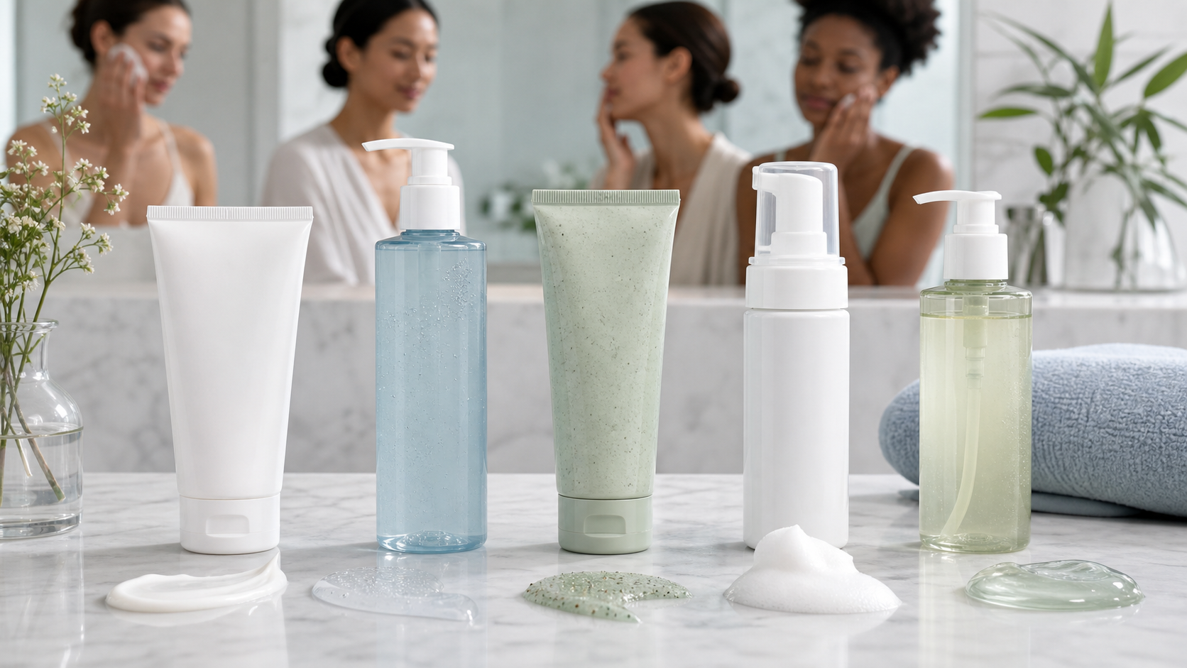 Comparatif meilleurs nettoyants visage 2026 avec gels, crèmes et mousses nettoyantes
