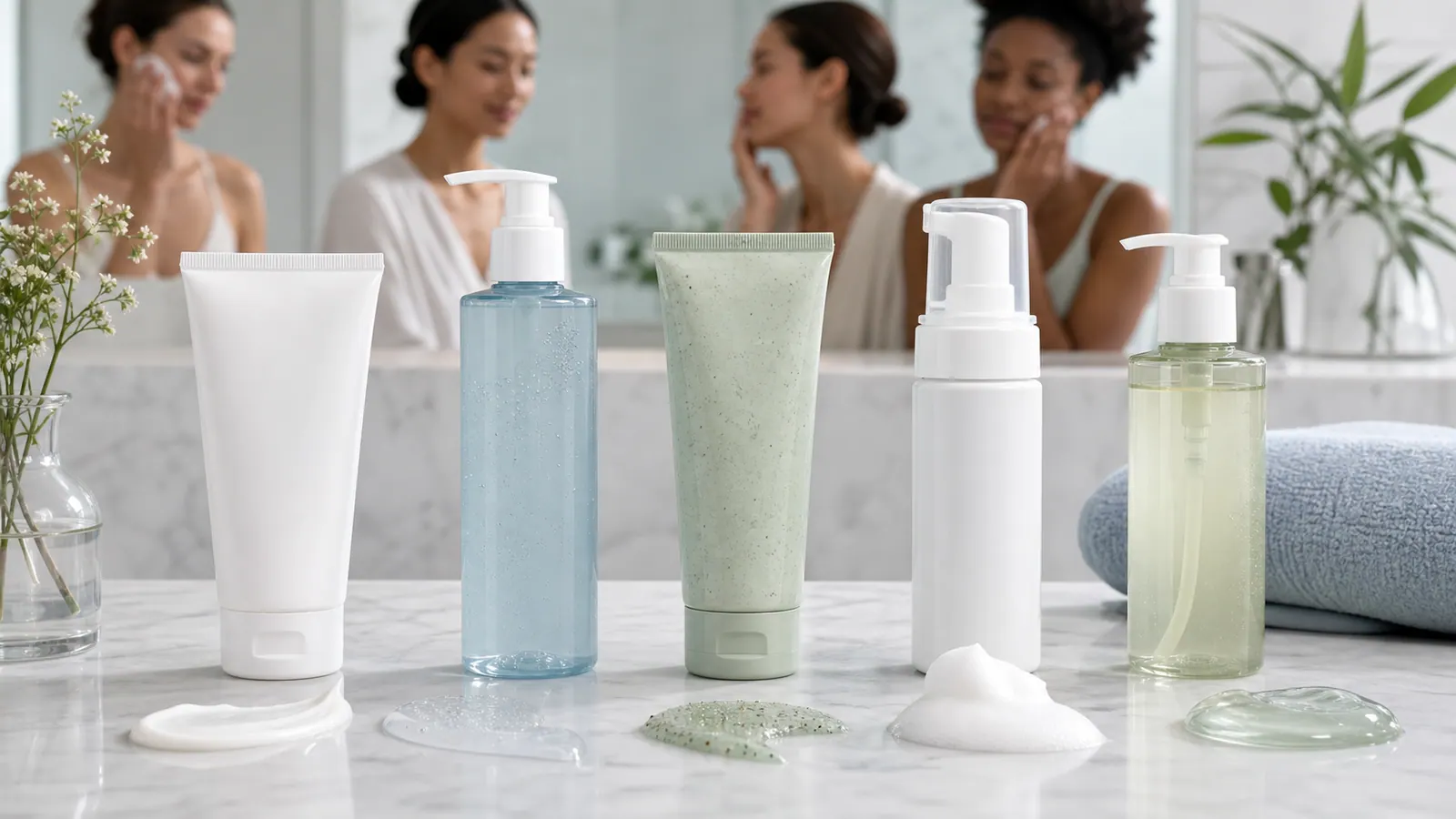Comparatif meilleurs nettoyants visage 2026 avec gels, crèmes et mousses nettoyantes