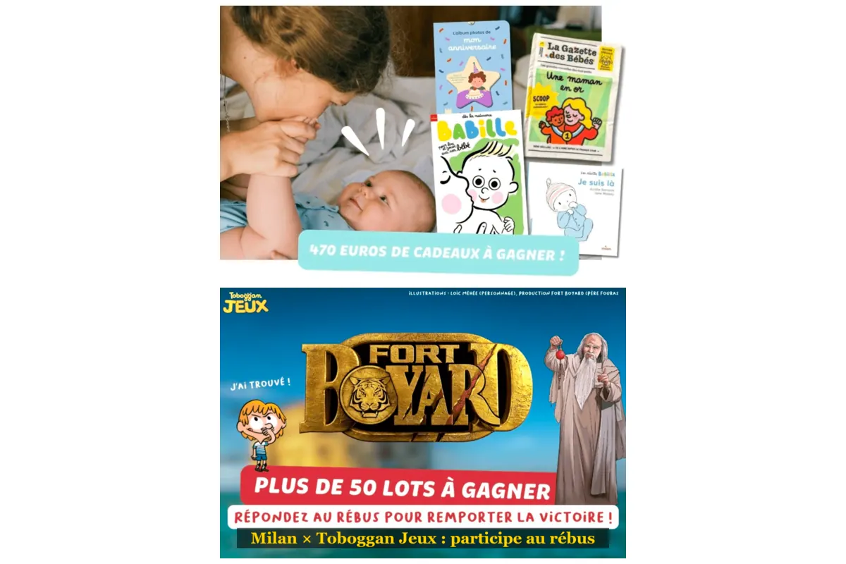 Les univers Milan Jeunesse : les magazines Babille et Toboggan, et l'opération Fort Boyard