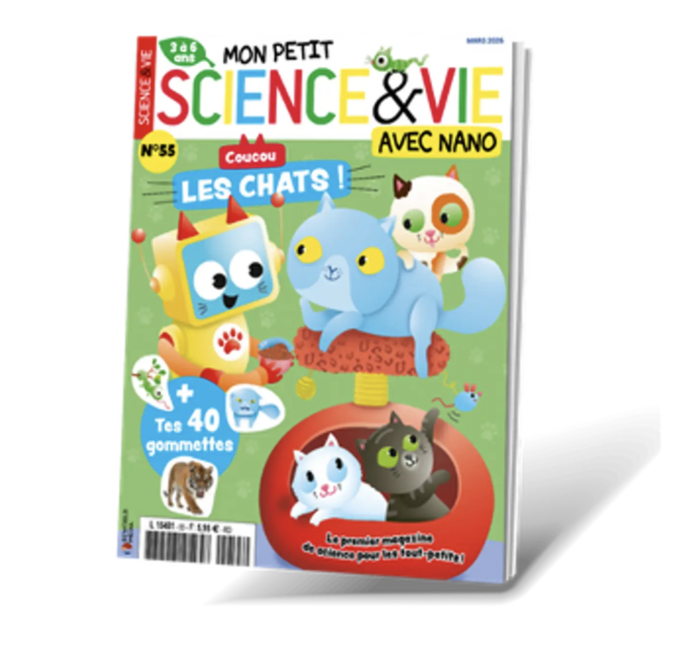 Mon Petit Science et Vie numéro gratuit Coucou les Chats avec Nano