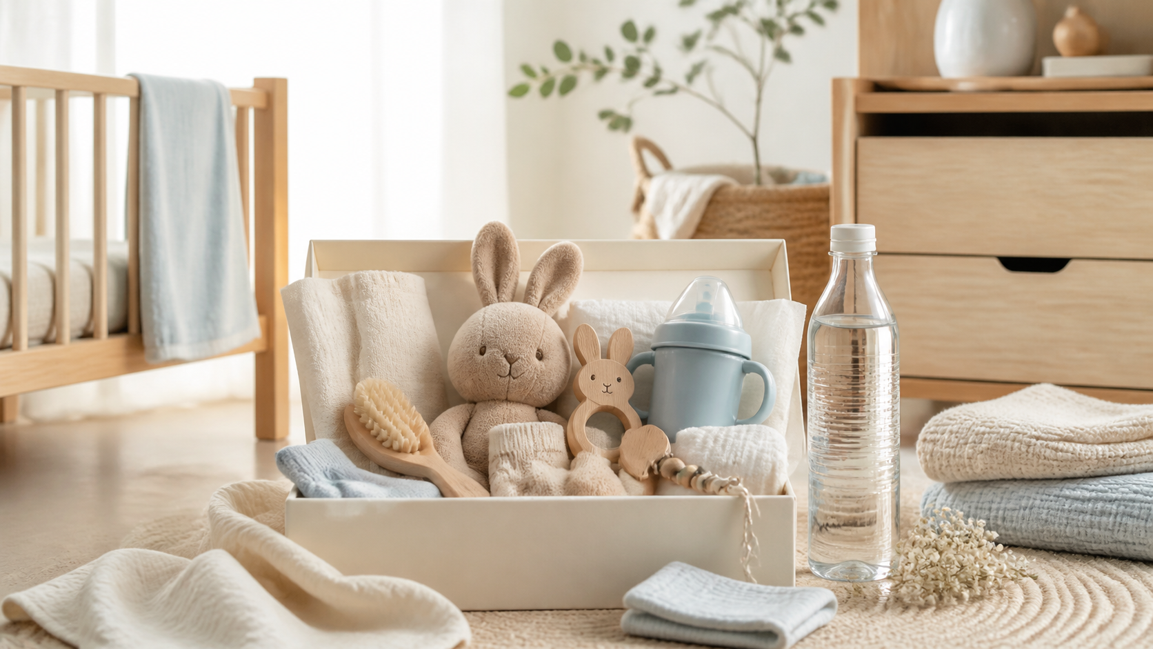 Coffret de cadeaux pour bébé à gagner aux jeux concours Mont Roucous 2026
