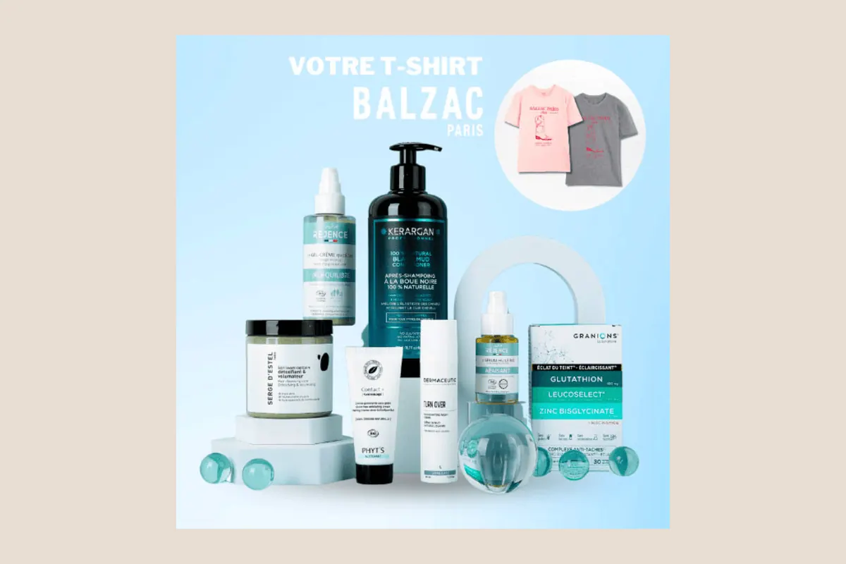 Box Marie Claire Routine Apaisante My Beauty Factory 7 soins beauté plus t-shirt Balzac Paris 27 euros au lieu de 221,90 euros Dermaceutic Réjence Phyt's Granions Kerargan édition limitée