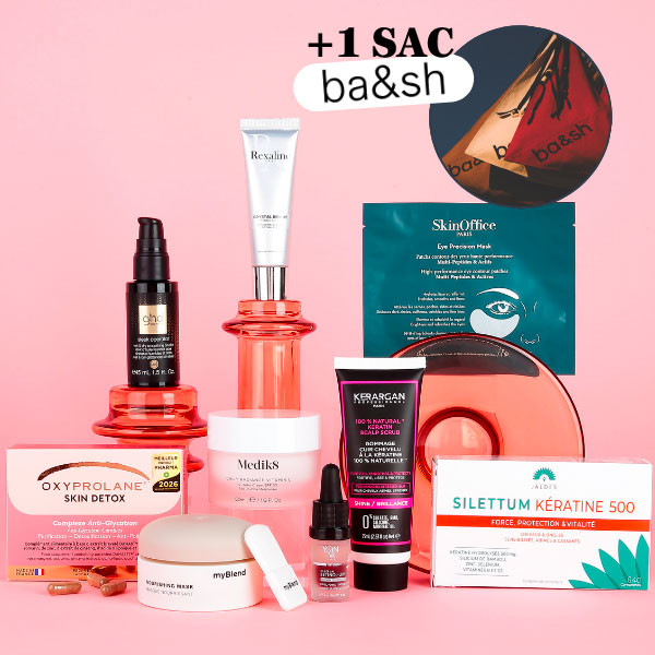 Box Marie Claire Rituel Signature avec neuf produits grand format et un cabas ba&sh