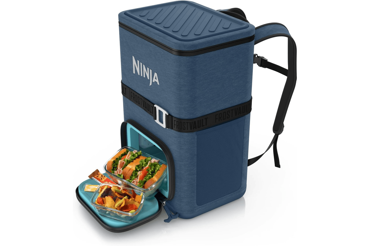 Ninja FrostVault Go glacière sac à dos isotherme souple 23 L 36 canettes tiroir Dry Zone randonnée extérieur