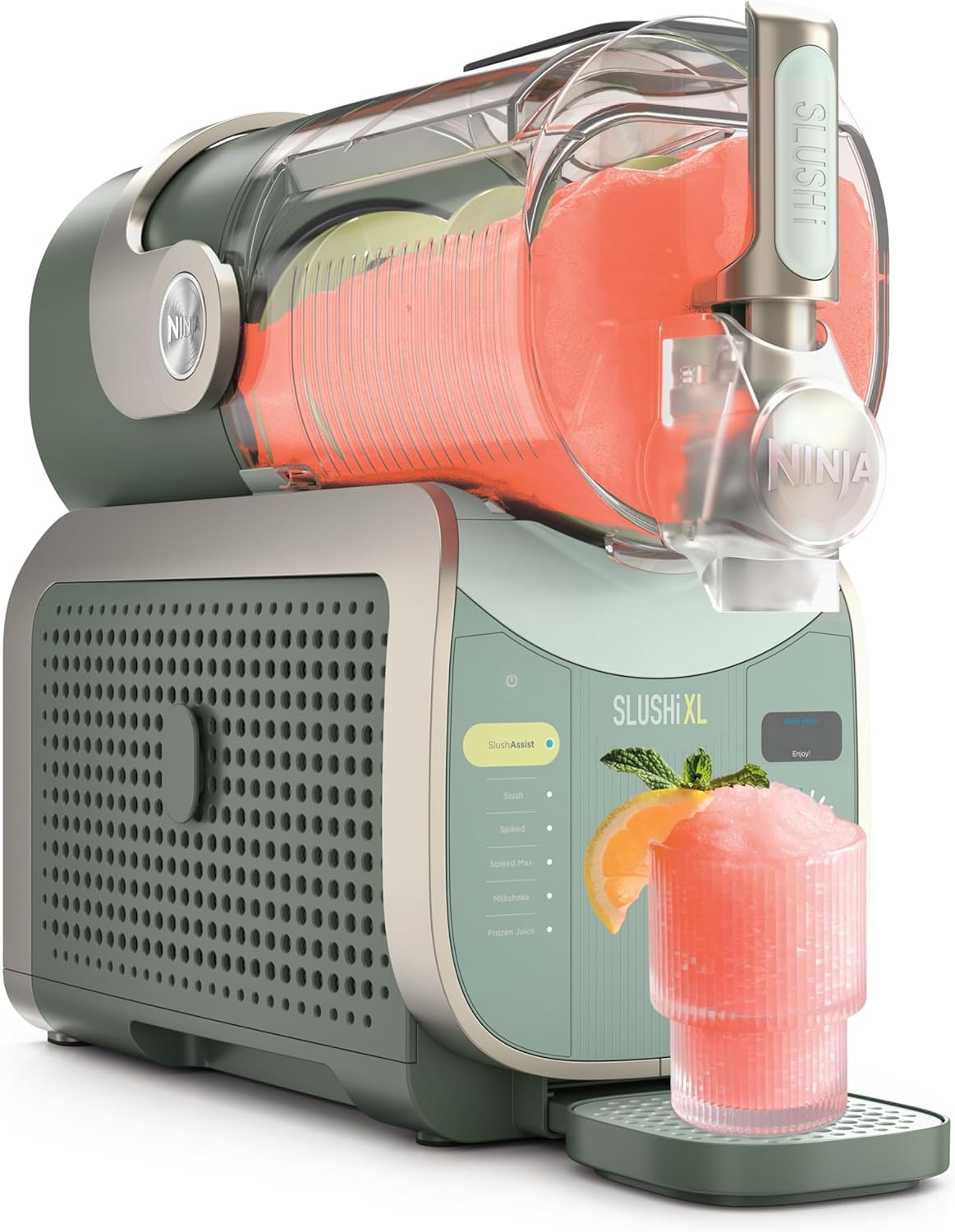 Ninja SLUSHi XL FS601EUGN Vert machine à granita 3,7 litres avec boisson glacée rose
