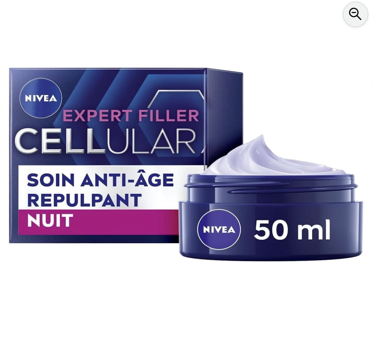 NIVEA Cellular Expert Filler Soin Anti-Âge Repulpant Nuit 50 ml avec boîte
