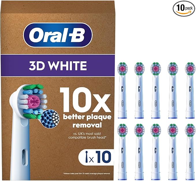 Lot de dix brossettes de rechange Oral-B 3D White