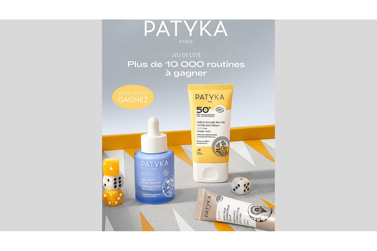 Patyka Jeu de l'Été 2026 plus de 10000 routines beauté à gagner roue cadeau crème solaire sérum
