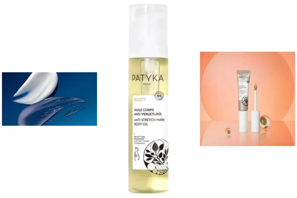 Des soins bio Patyka : la gamme anti-âge experte, l'huile corps anti-vergetures et le soin contour des yeux