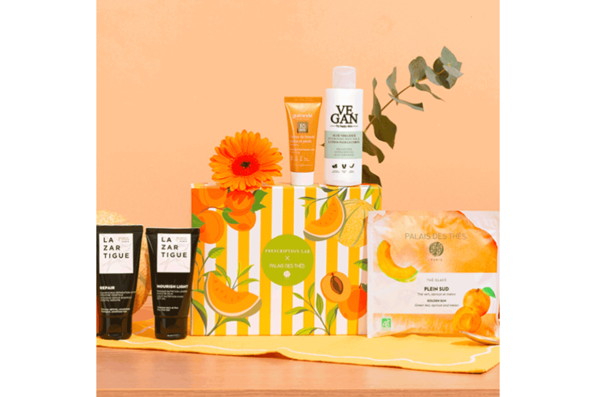 Prescription Lab Box Plein Sud collaboration exclusive Palais des Thés 5 produits valeur 76 €