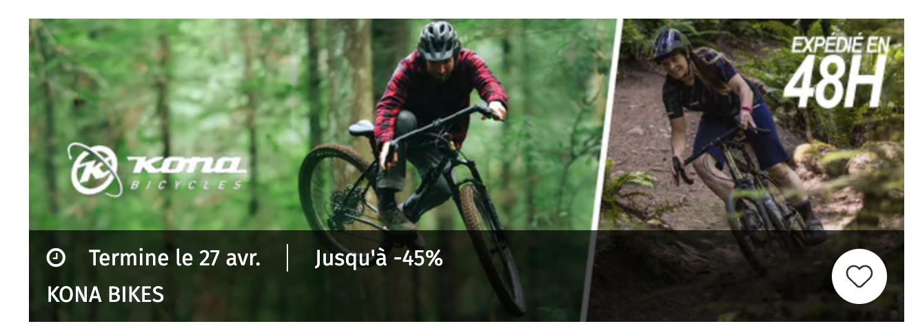 Vente privée Kona Bikes VTT