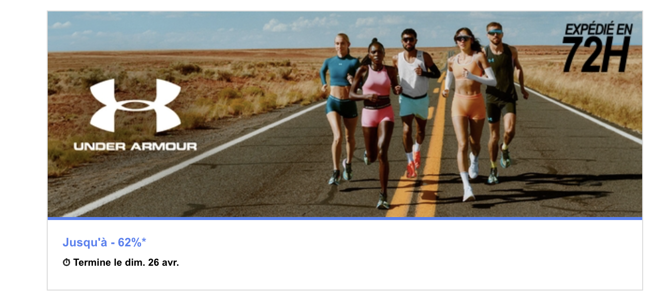 Private Sport Shop Under Armour running équipe coureurs désert jusqu'à -62%