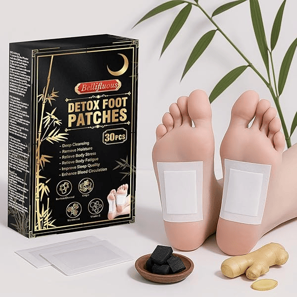 Patchs bambou charbon actif pieds 30 unités