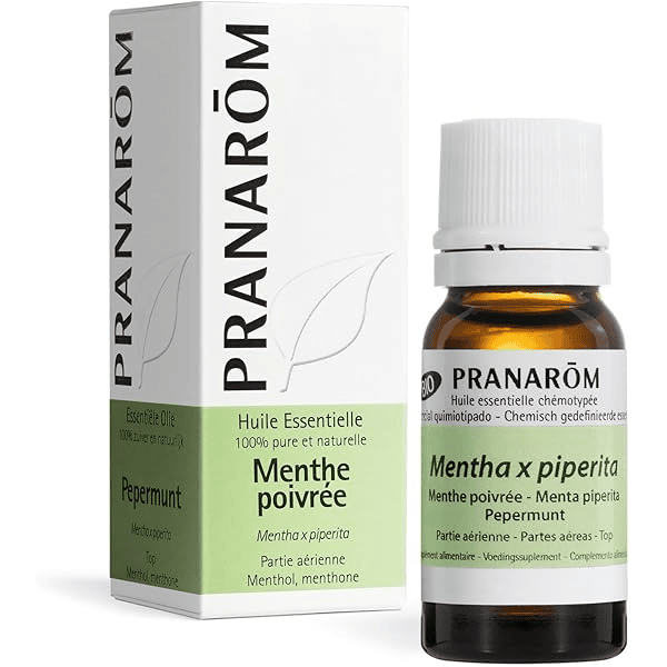Huile essentielle de menthe poivrée bio Mentha piperita 10ml maux de tête nausées concentration