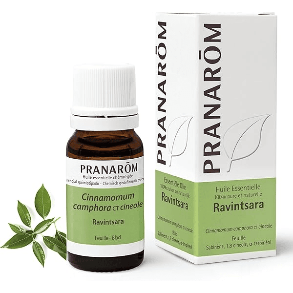 Huile essentielle de ravintsara bio Cinnamomum camphora 10ml Pranarôm immunostimulante