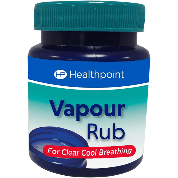 Healthpoint Vapour Rub 100ml baume pectoral menthol camphre eucalyptus équivalent Vicks Vaporub
