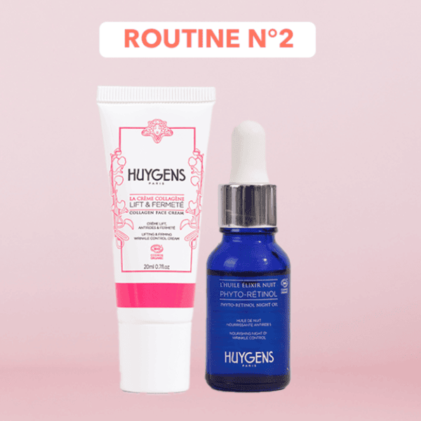 Huygens Crème Collagène Lift & Fermeté + Huile Élixir Nuit Phyto-Rétinol