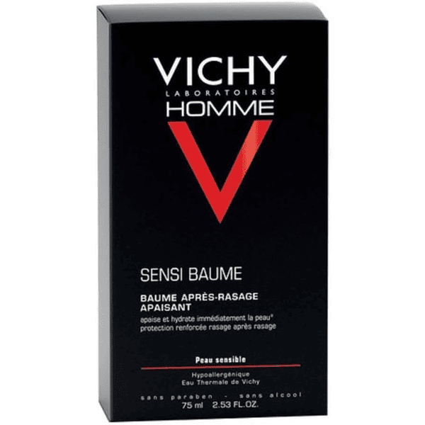 Vichy Sensi-Baume Homme baume après rasage apaisant anti-irritations hydratant 24h