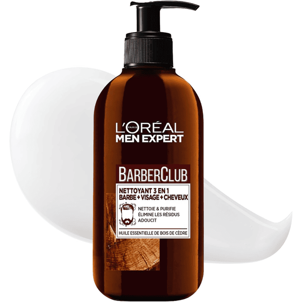 L'Oreal Men Expert BarberClub nettoyant 3 en 1 barbe visage cheveux à l'huile de cèdre