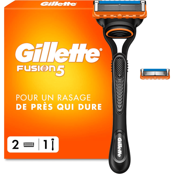 Gillette Fusion 5 rasoir homme manche réutilisable tête de rechange 5 lames acier