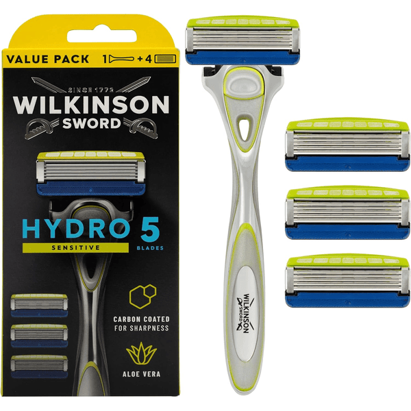 Wilkinson Sword Hydro 5 Sensitive rasoir aloe vera gel hydratant peaux sensibles