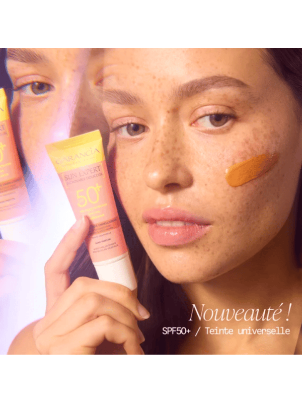 Garancia fluide solaire teinté SPF50+ teinte universelle visage nouveauté été 2026