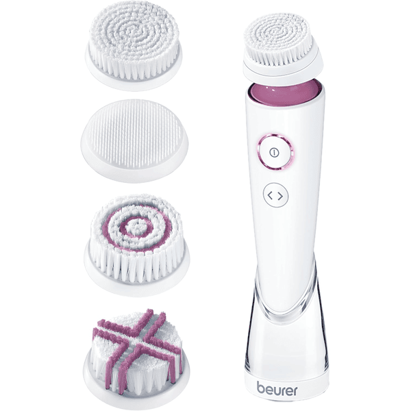 Beurer FC 95 brosse nettoyante visage électrique nettoyage profond pores 4 embouts adaptée tous types peau étanche rechargeable