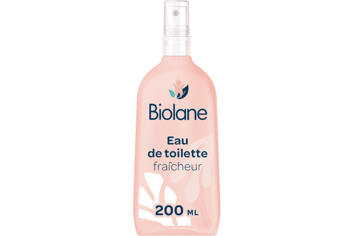 Biolane Eau de toilette bébé Fraîcheur 200 ml 98% d'ingrédients d'origine naturelle vaporisateur